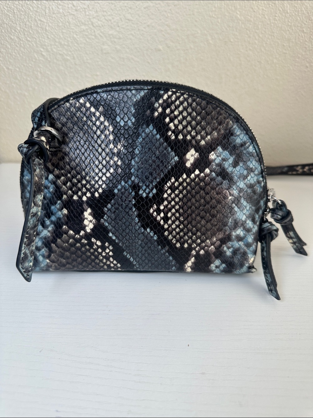 Banana republic Snake-Print Crossbody Bag